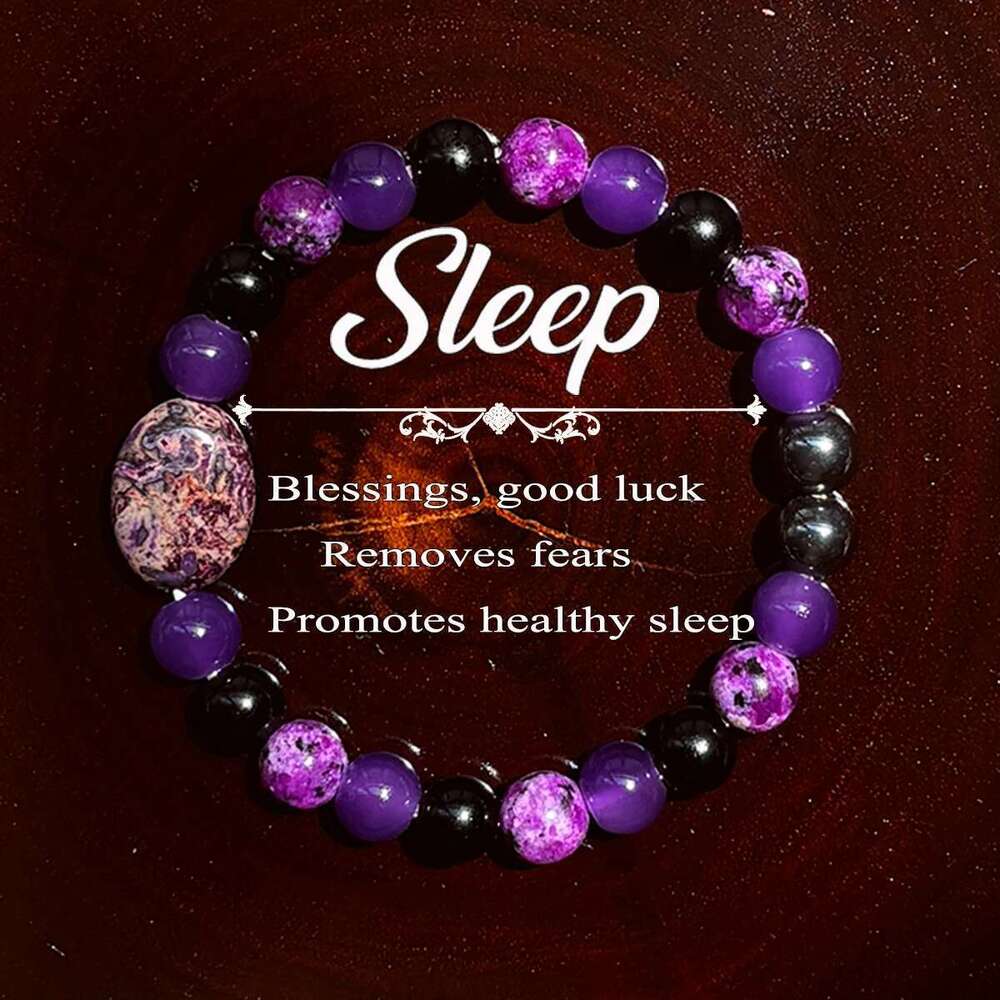 1Pc/Bohemian Purple Natural Stone Bracelet Handmade Men Women Jewelry Perfect Christmas Gift