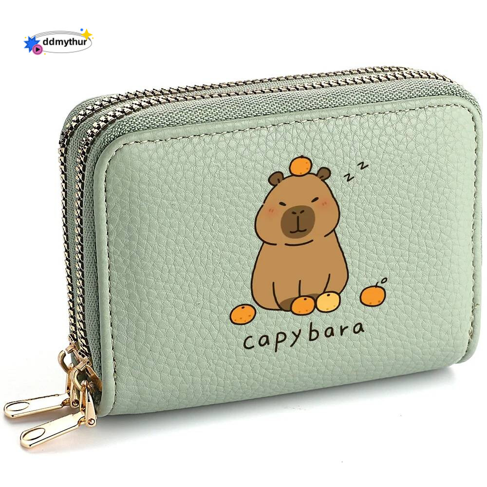 Capibala Cartoon Short Wallet Cute Lady Card Holder Lady's Birthday Gift ddmythur