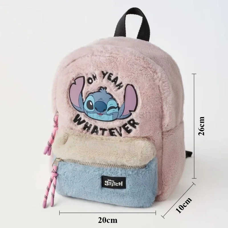 Disney New Stitch Mickey Mouse Cartoon Fashion Backpack Womens Minnie Canvas School Bag Fashion Large Capacity BackpackXJ250515