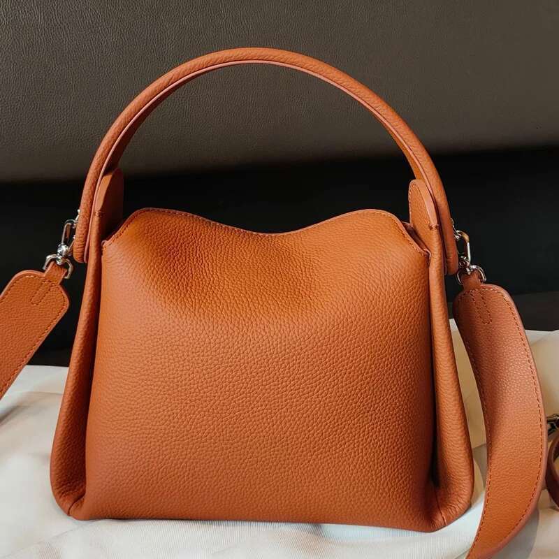 Genuine women's with large capacity and unique cigarette box design Made of soft leather one shoulder crossbody bag