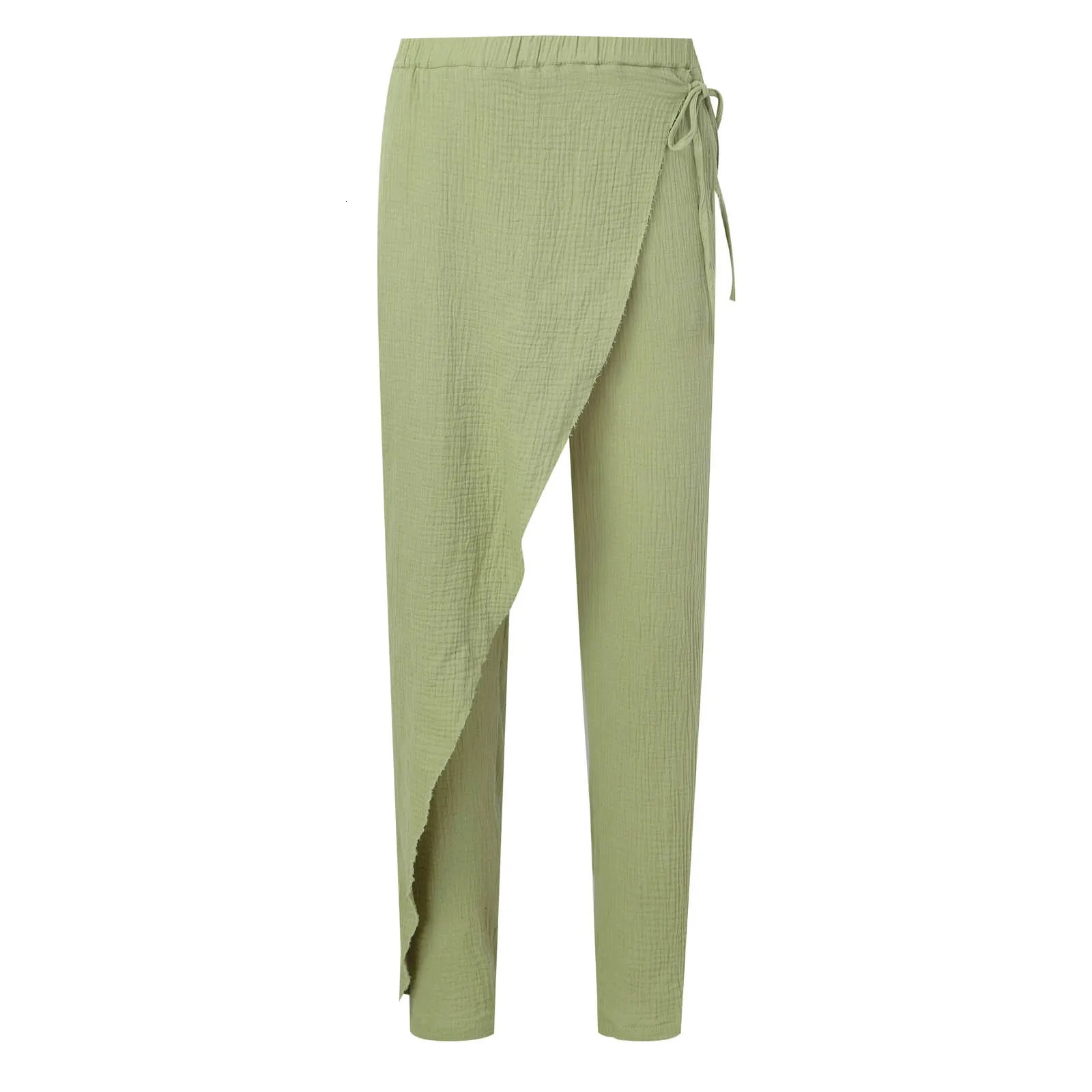 Mens Casual Pants Breathable Loose Beach Cotton Linen Men Elastic Camping Hiking Fishing Climbing Outdoor Sports Trousers 250515