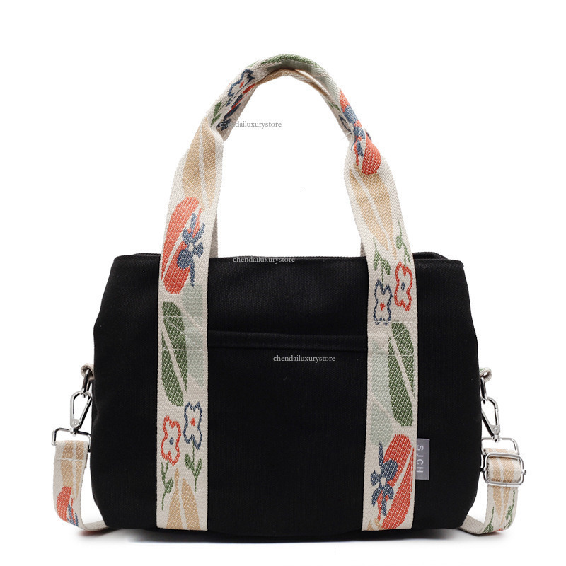 Designer Bag Canvas Hand-held Women's Bag 2025 New Fashion Casual Large Capacity Sturdy Zipper Shoulder Bag Small Fresh College Student Crossbody