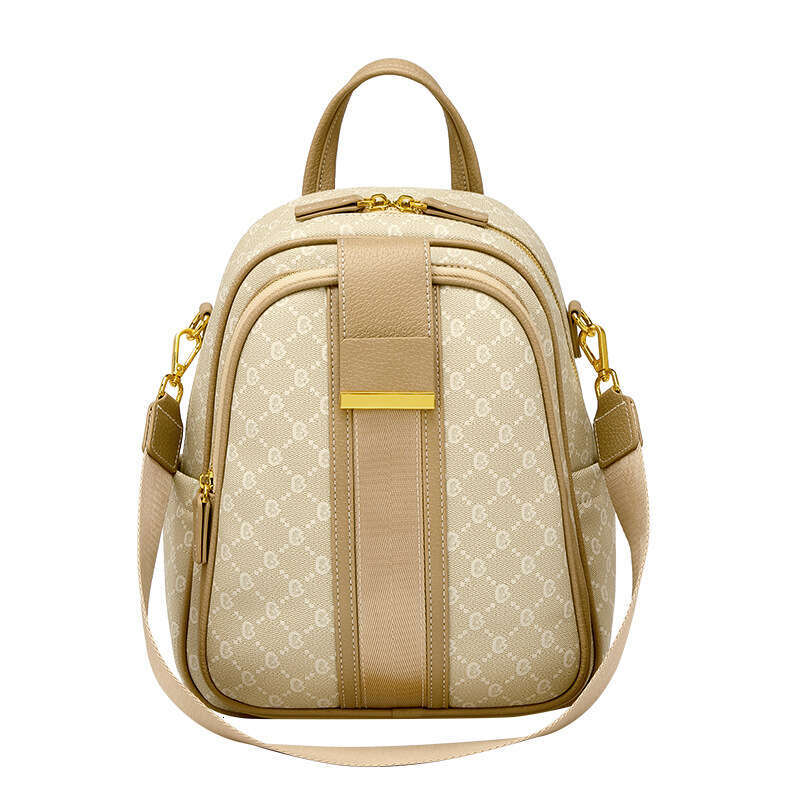 Designer Pack Shoulder For Women New Trendy Printed Wide Shoulder Strap Backpack Travel Bag High luxury handbag