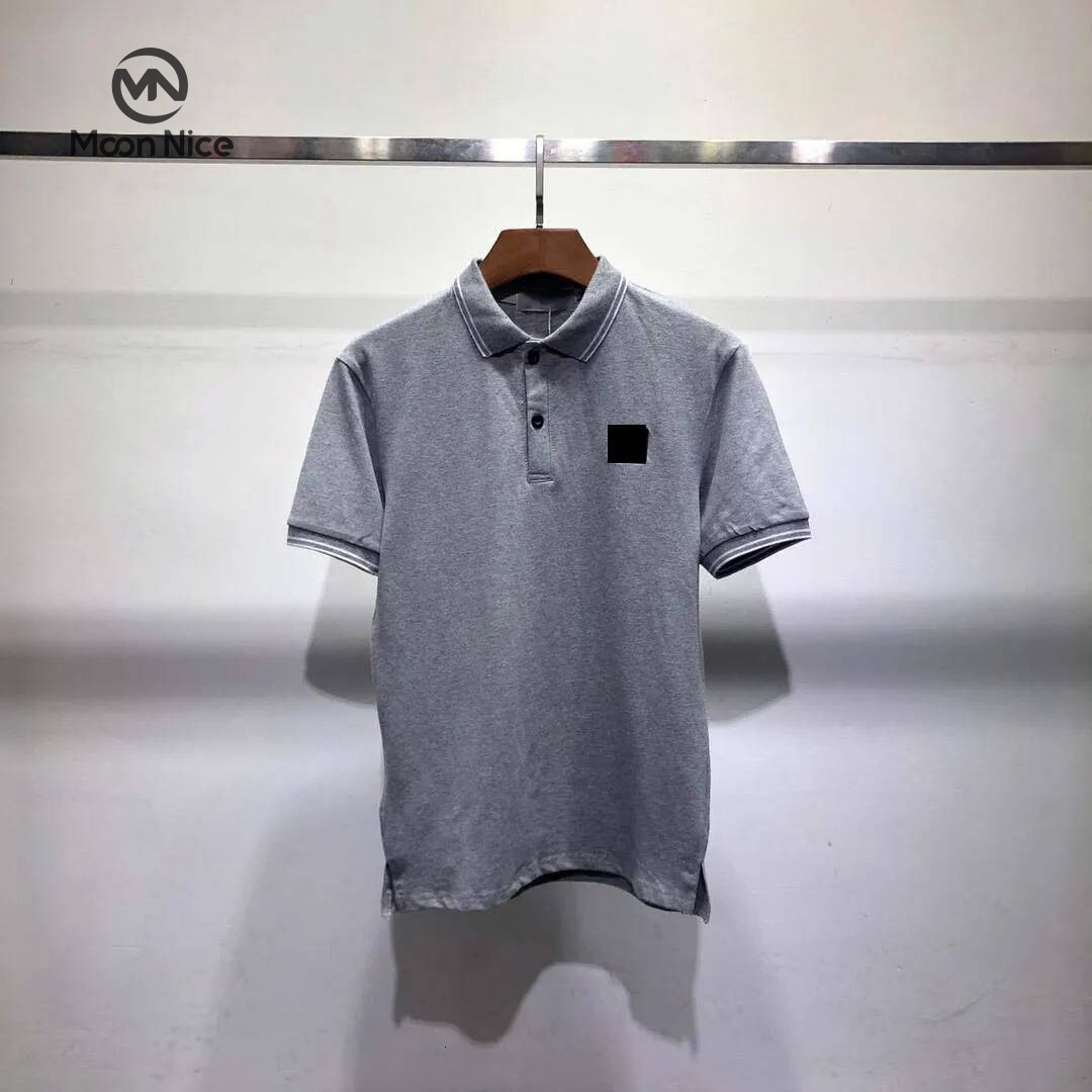 Designer Polo Shirts Men Premium Cotton stone t shirt Casual Fashion Embroidery Black White Blue Multi-color Sizes M-2XL Lightweight for Daily Use 81a