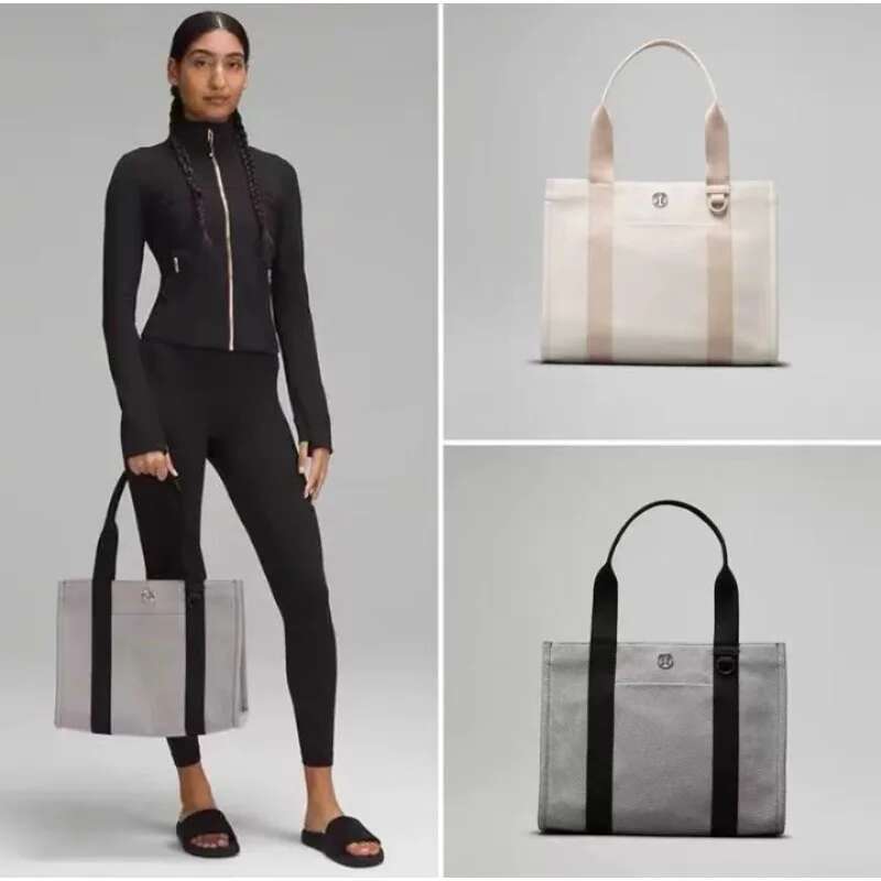 Women's two-tone canvas handbag New Mommy Bag Portable Tote large capacity bag