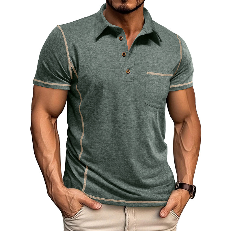 2025 Summer Men's New Short Sleeve Collar Designer Designs Fashionable Polo Shirt