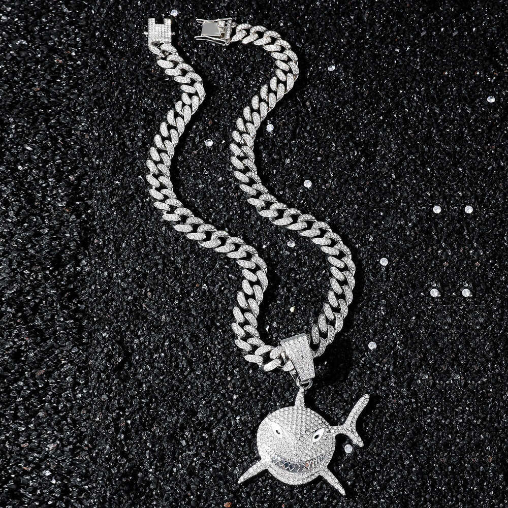 New Personalized Style Hip Hop Creative Shark Pendant Necklace