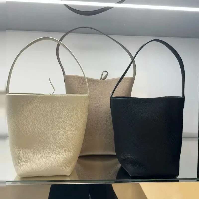 Tote For Women Leather Shoulder Bags Large Capacity Cowhide Classic Bucket Soft Handbag High Quality Messenger Bag