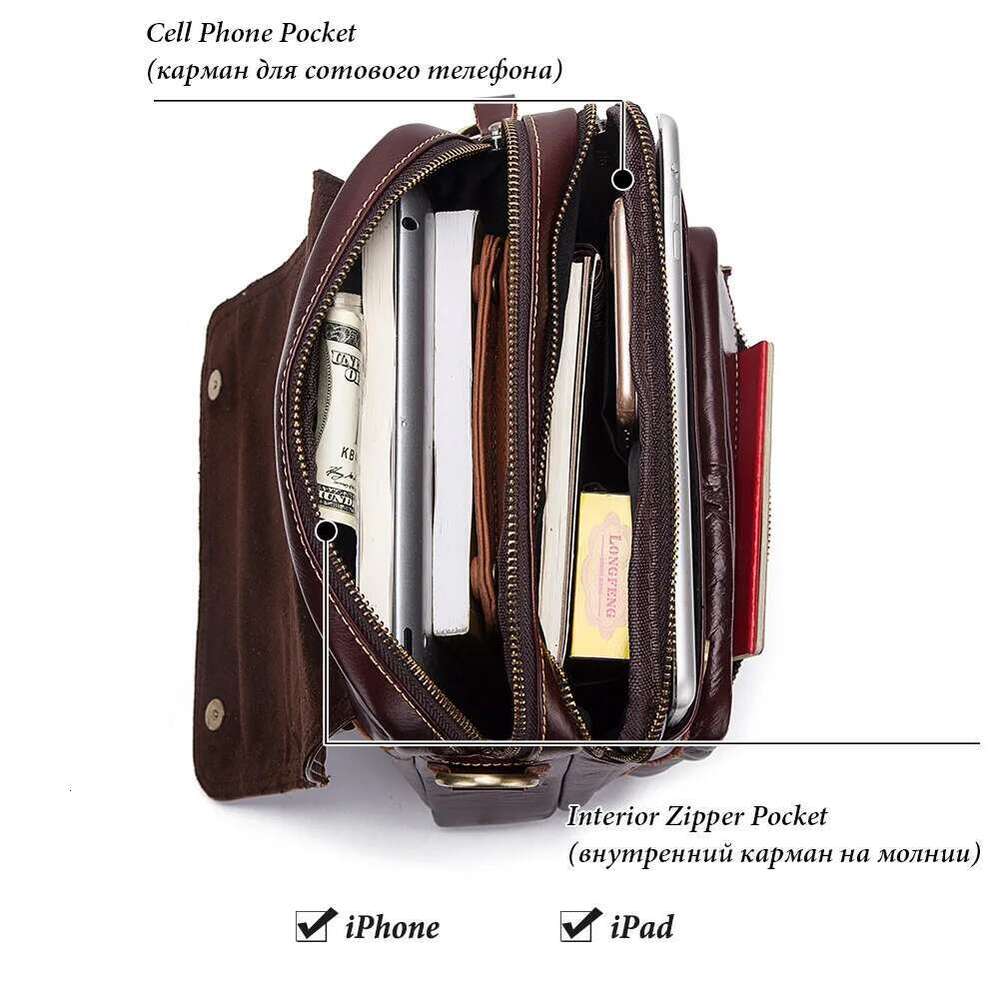 kavis new genuine leather mens crossbody male business shoulder men high quality messenger bag for 9 7 ipad bolsas