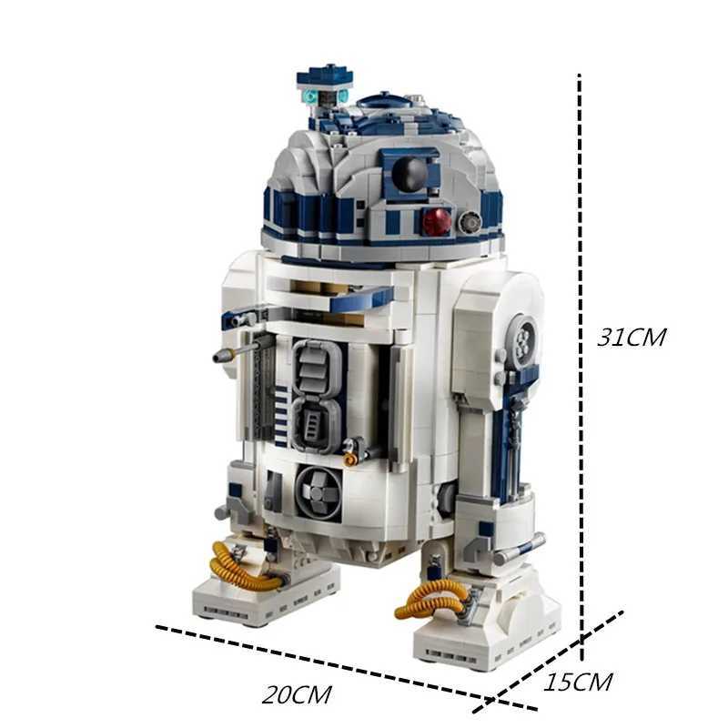 Free shipping 2314Pcs Space Building Blocks B R2 Robot R2D2 Figures Model Childrens Toy Kid Boy Birthday Christmas Gifts