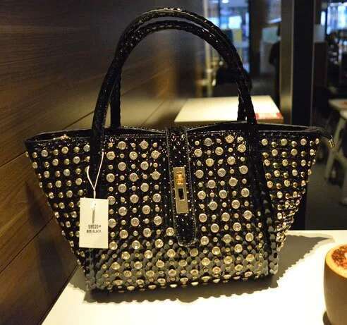 Fashion Dias Women Handbags Genuine Leather Female Dumplings Shoulder Slung Bag Drill Lock Messenger Crossbody Bags