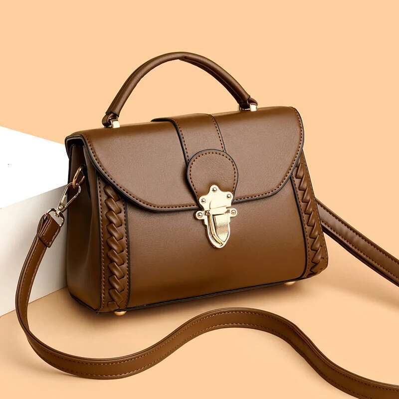 2025 New Trendy Western Style Fashion High End Soft Shoulder Simple Handheld Crossbody Women's Small Square Bag