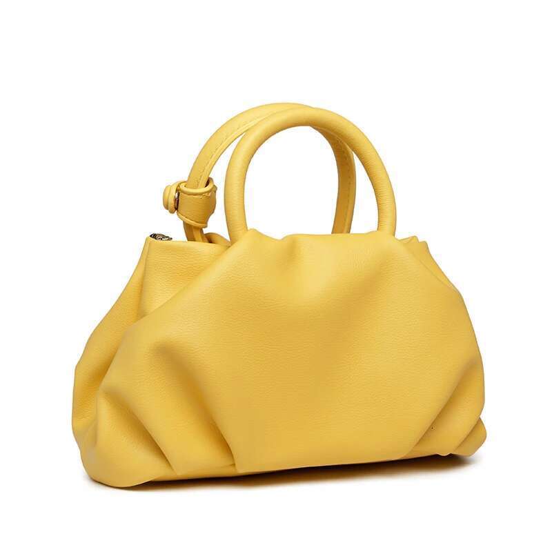 High Quality Textured Leather Cloud Beads Beading Women Fashion Handbag Lady Purse Shoulder Messenger Female Casual Bag