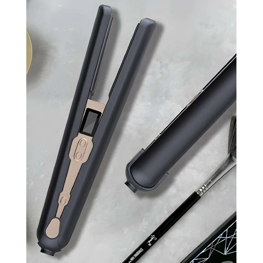 Wireless Portable Type-C Hair Straightener Curler for Instant Styling Perfect Travel and Dorm Use Gift