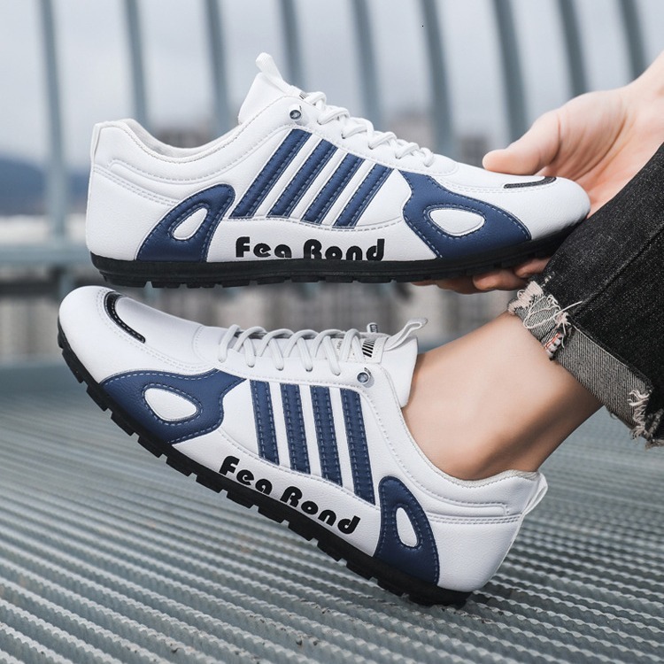 Men's 2025 spring new leather comfortable soft sole breathable casual sports trendy men's shoes