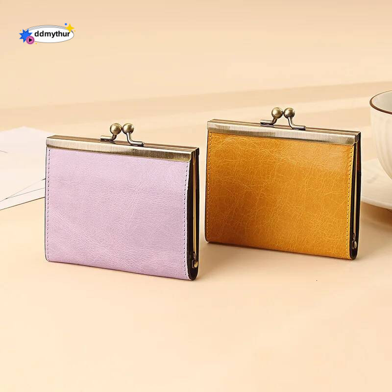 New Women Wallets Fashion Genuine Leather Female Small Purses Short Hasp Wallet Casual Money bag Coin Card Holders Clutch ddmythur