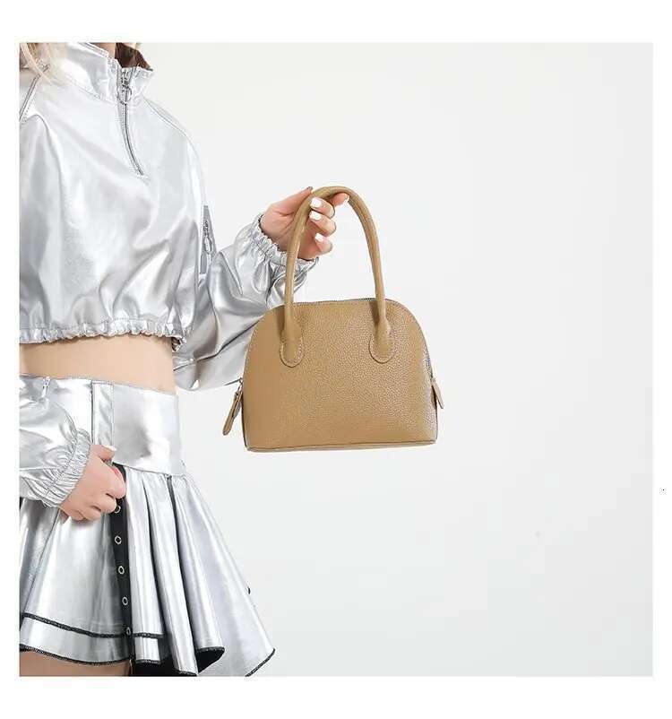 Minimalist Designer Tote Shopper Bag - Vintage Leather Crossbody Purse For Women, Stylish Casual Solid Color Commuter Essentials