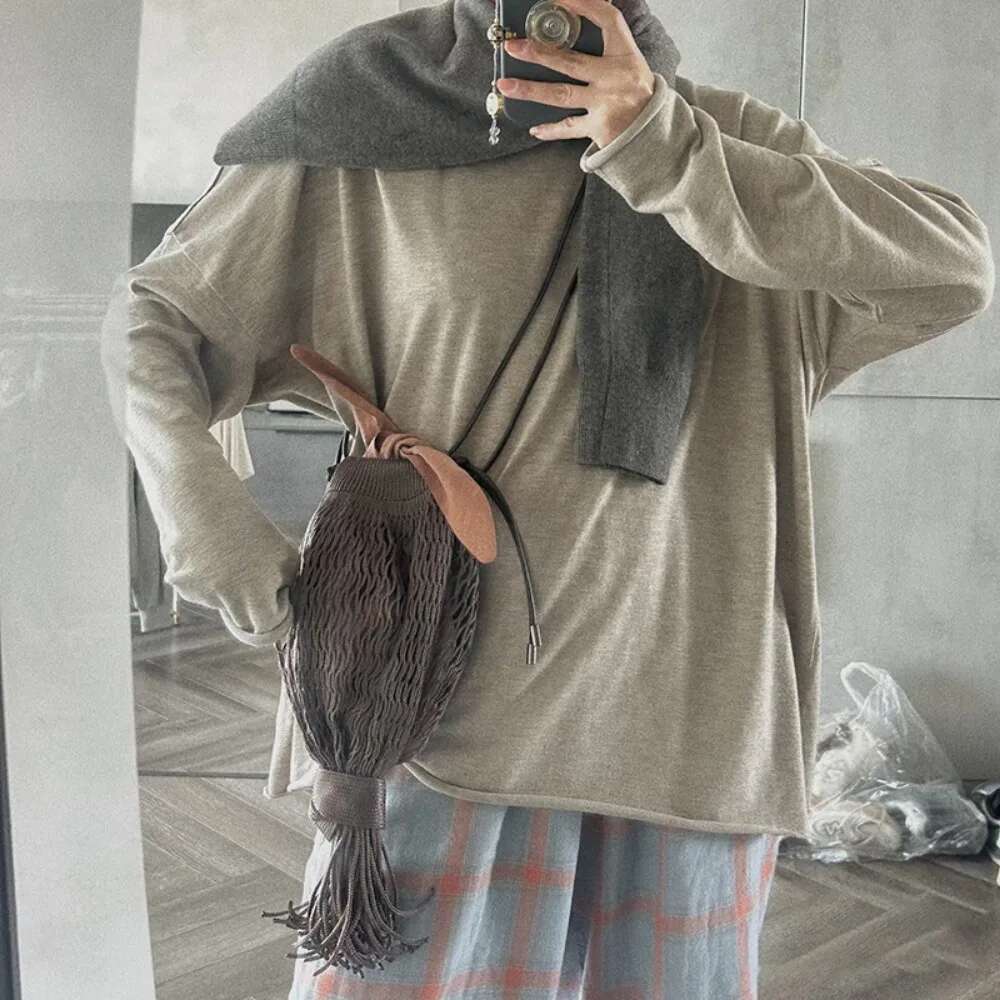 2025 Summer New Casual All-Match Messenger Fishing Net Women Trendy Personalized Shoulder Bag Ruched Streetwear Crossbody Bags
