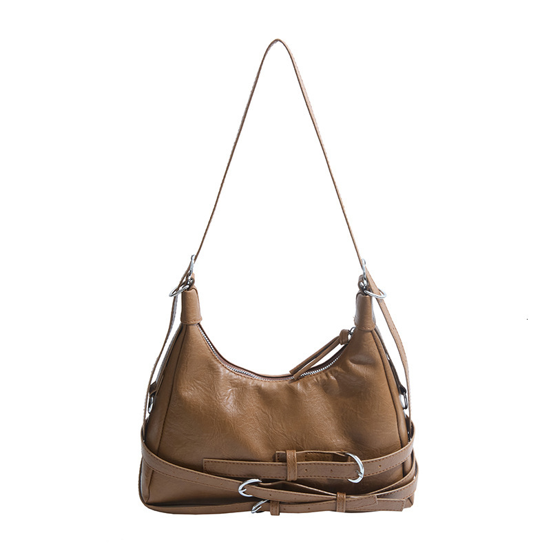 Free Delivery Designer Bag Winter Sweet Cool Hot Girl Motorcycle Underarm For Women 2025 Trendy Fashion Crescent Versatile Single Shoulder Crossbody B