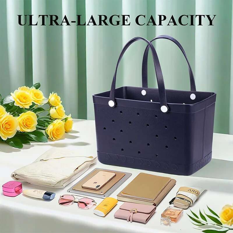 Multifunctional Fashion Design Women's Shopping Storage Casual Beach Bag Large Capacity Handbag