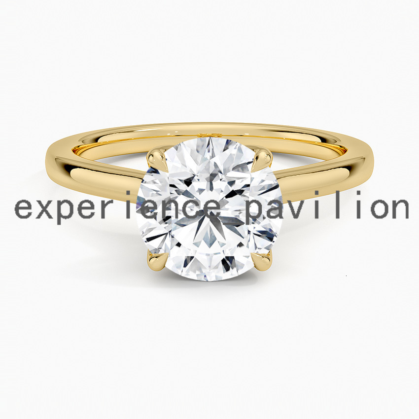 Round Cut 1-3 CT Center Lab Grown Diamond Engagement Ring Solitaire Three Stone Design Christmas Gift for Women