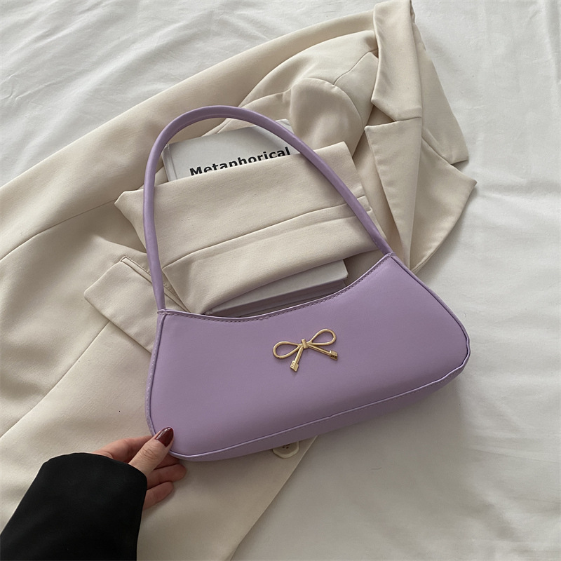 Bow Underarm For Women Summer New Style Simple Luxury Bag And New Free Delivery Designer Bag Stylish Small Square High Quality Single Shoulder Crossbo