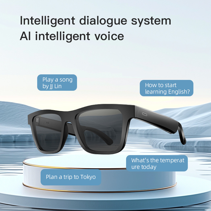AI translation glasses E10pro intelligent audio glasses riding sunglasses Bluetooth call listening glasses 241105
