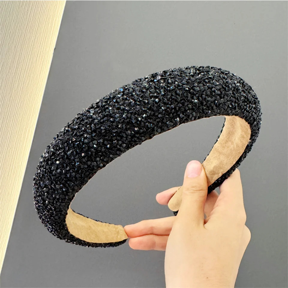 Inlaid Rhinestone HairBands for Women Korean Fashion Hair Pressure Headband Small Pearl Wedding Hair Jewelry Accessories 250509