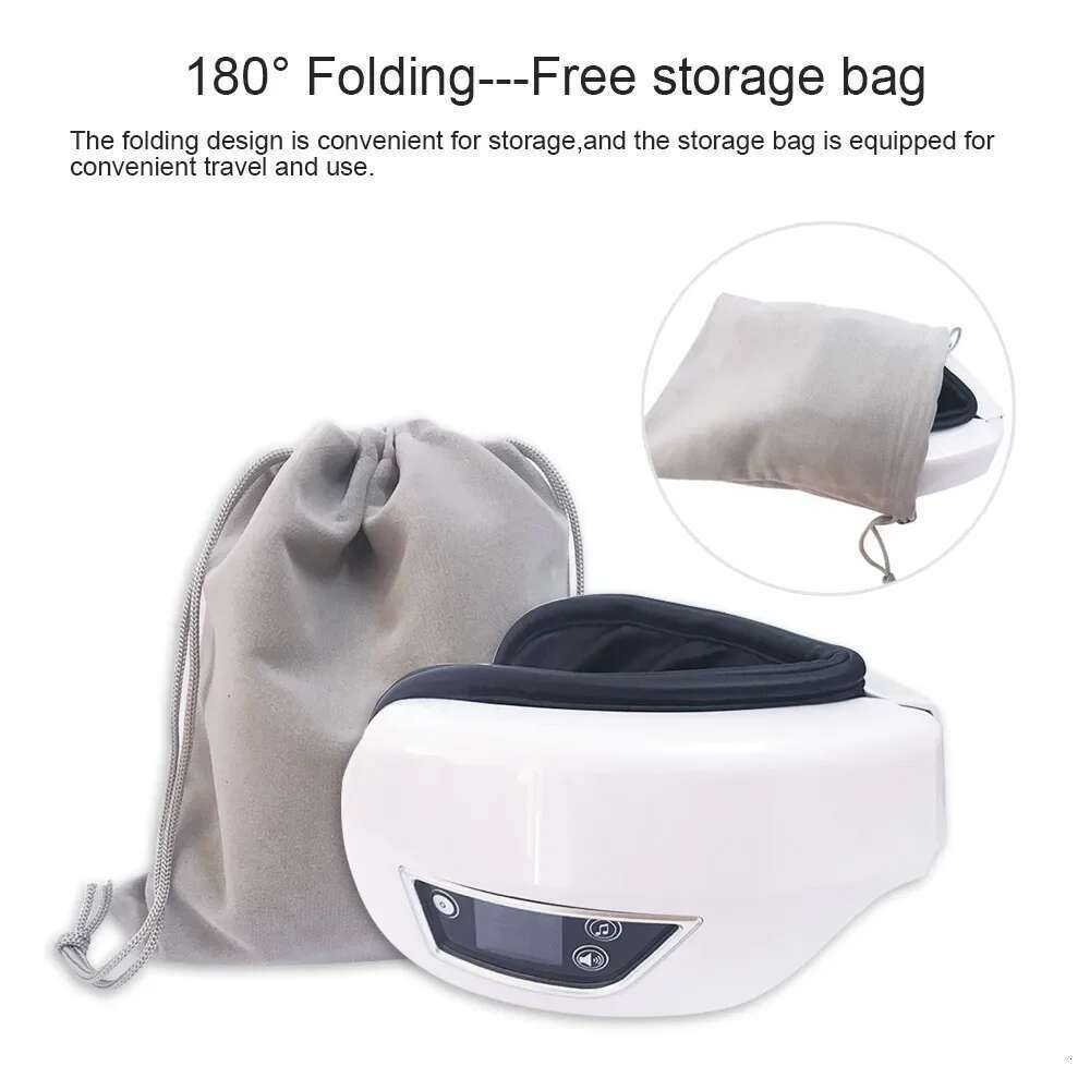 6D Massage Instrument Vibration Airbag Pressure Hot Compress Smart Massager Bluetooth Music Relax Fatigue Eye Care Tool
