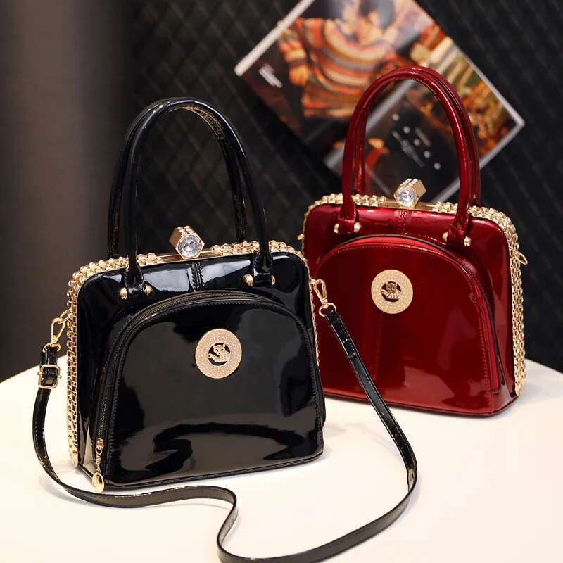 Fashion Dias Women's Handbags Female Genuine Leather Small Crystal Cosmetic Evening Bag Portable Shoulder Messenger Bags