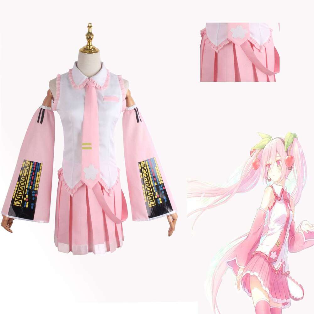Beishui Trading Virtual Idol Pink cosplay anime JK Uniform cos Clothes Full Set