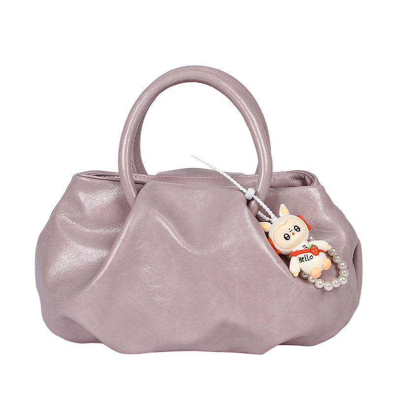 High end fashion pleated handbag 2025 new simple casual shoulder Korean version temperament crossbody bag for women