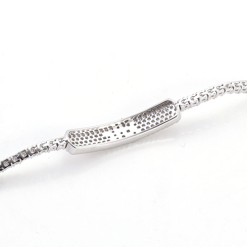 New Iced Out Bling 2mm Tennis Chain Bracelets Women Hip Hop Fashion Jewelry Gold Silver Color Moissanite Tennis Bracelet