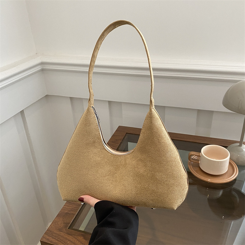 Free Delivery Designer Bag Large Capacity Underarm 2025 Luxury Women's Suede Versatile Autumn/winter Handheld Shoulder Bag Luxury Bag