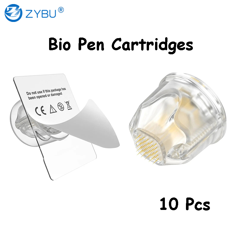 10Pcs Bio Pen Q2 Derma Stamp Needle Cartridge 9 14 25 pins Titanium Microneedles For Skin Care Hair Growth Dermapen Mesotherapy Nano MTS Cartridges