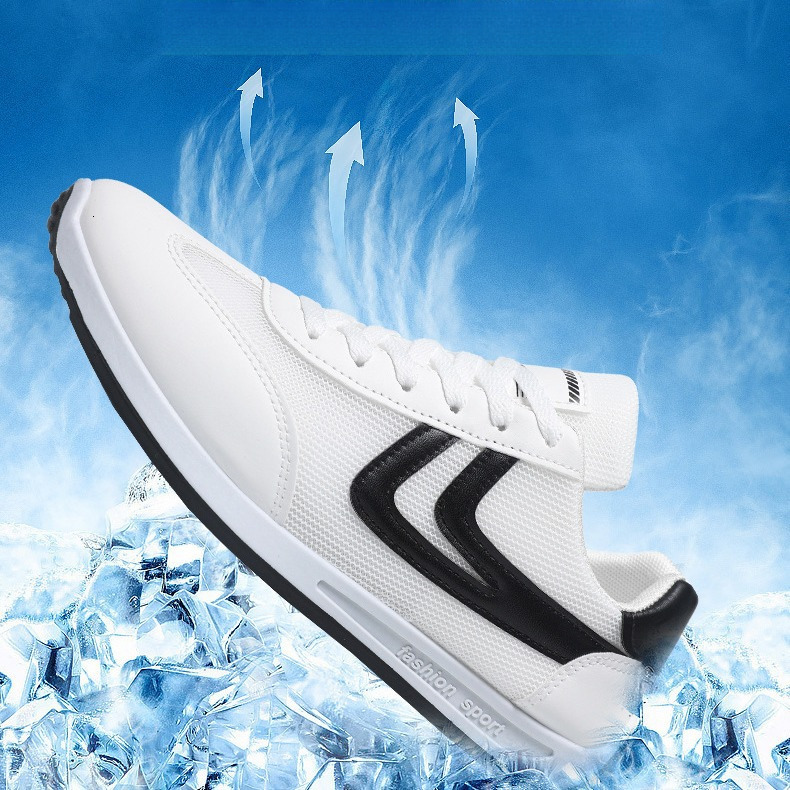 Summer breathable casual student flat sole board small white men's shoes, daily sports and leisure shoes