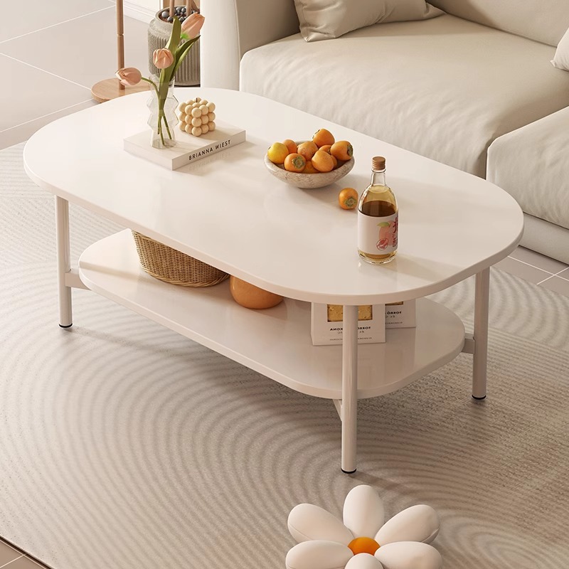B5151 Simple modern coffee table small apartment living room home cream style sofa small table