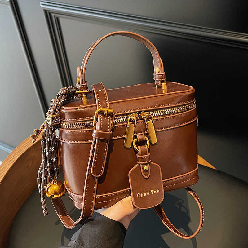 Autumn Winter Handheld Small Square Bag Box Bag Fashion Single Shoulder Cross Shoulder Small Commuter Womens Bag Korean Versatile