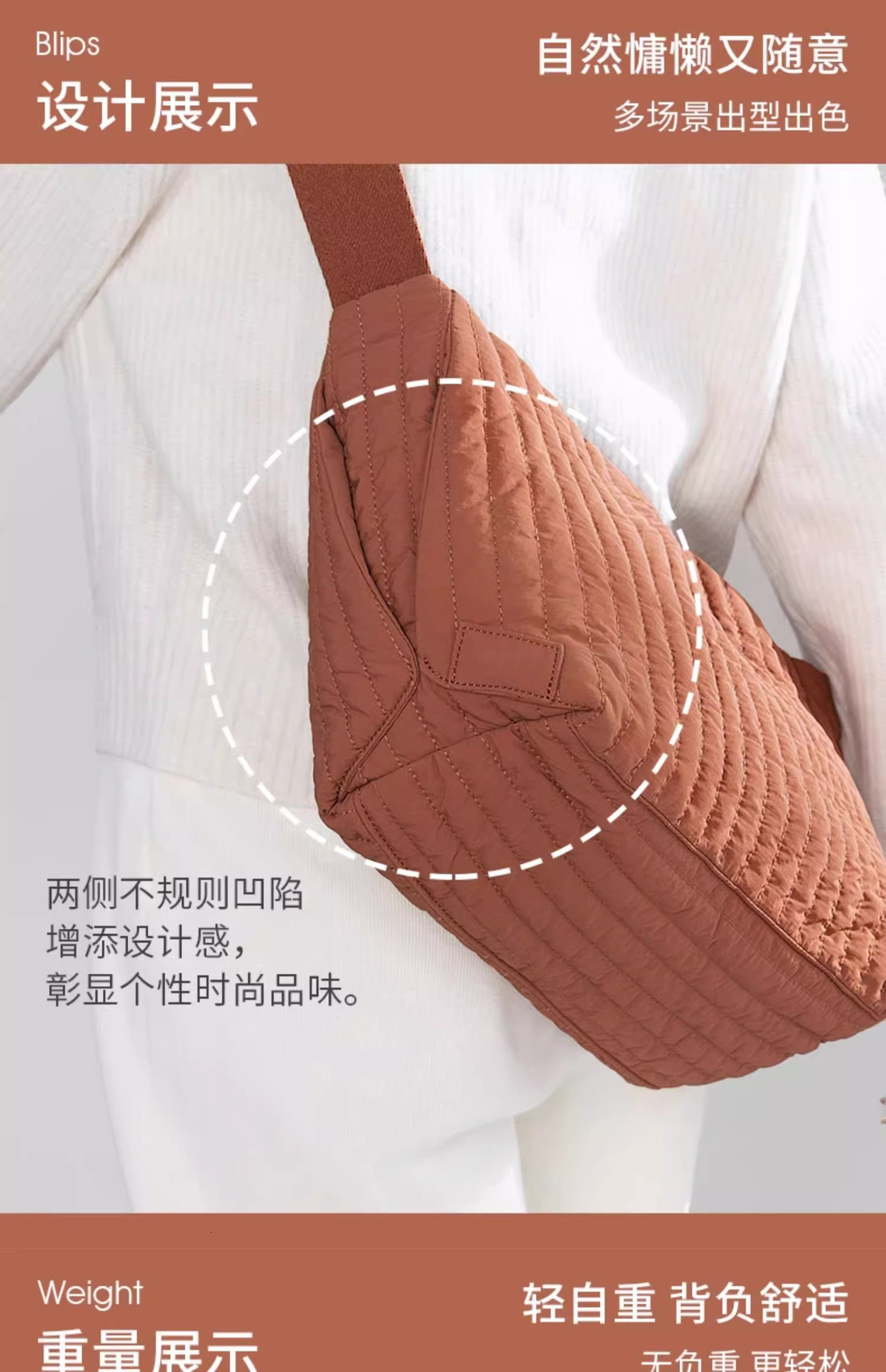 2025S designer gold ingot loose crossbody cloud lightweight canvas summer new travel large capacity shoulder bag women bag