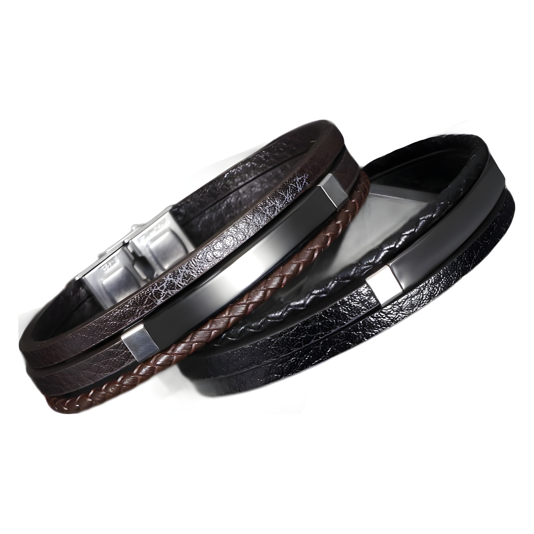 New Stylish European and American Fashion Men's Bracelet, Stainless Steel & Titanium Engraved Handcuff, Laser Etched Couples' Jewelry