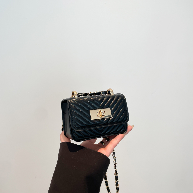 Ling Grid Chain Women's Spring Summer 2025 New Style Fashionable And Highend Ins Luxury Bag New Free Delivery Designer Bag Crossbody Versatile Mi