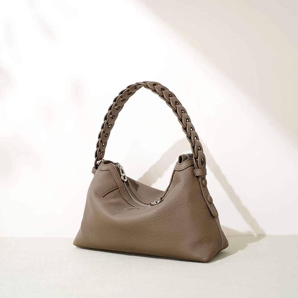 Genuine Leather Handbag For Design Stylish Original Brand Women Soft Underarm Shoulder Ladies Crossbody Bag