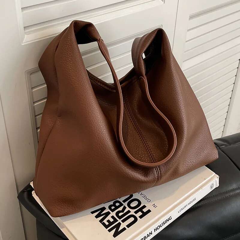 Light New Fashionable Shoulder Bag, High-End Feeling, Mother And Child PU Commuting Women's Tote Bag