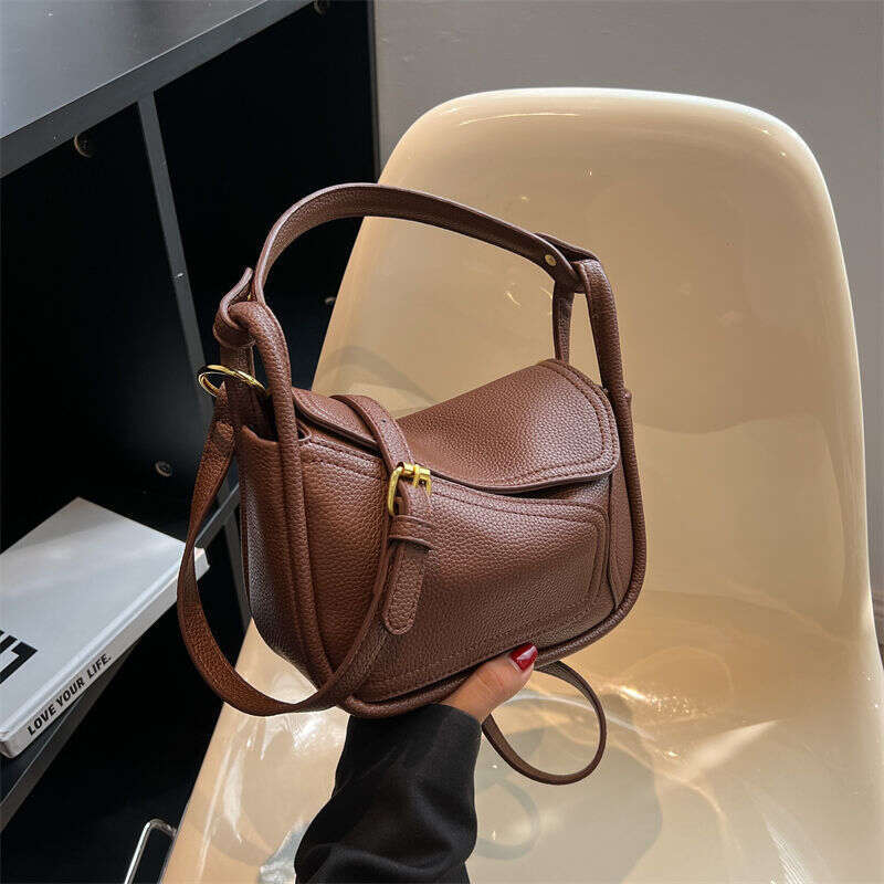 niche design geometric women's high-end feeling armpit fashionable dumpling bag versatile single shoulder crossbody bag