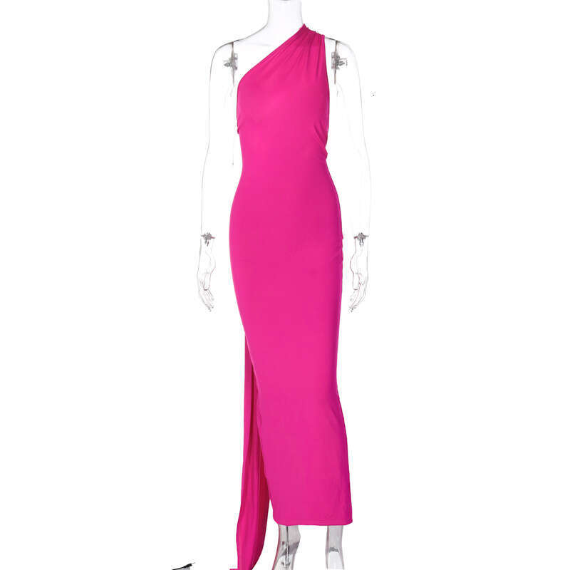 White Dress Maxi Dress Wind Women's Clothing 2025 Summer New Product Sexy Backless Pleated Slim Fit Solid Color Sleeveless Temperament Dress KQ