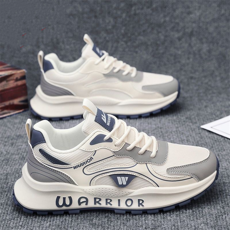 Men's spring 2025 new casual mesh wear-resistant running sports trend simple design fashionable dad shoes