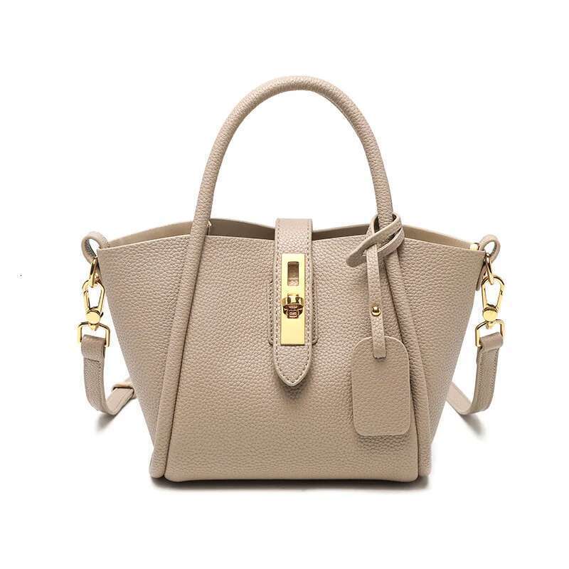 Women's Genuine Leather Bucket Top-Handle Bags Fashion Basket Cowhide Bag Women Crossbody Handbag