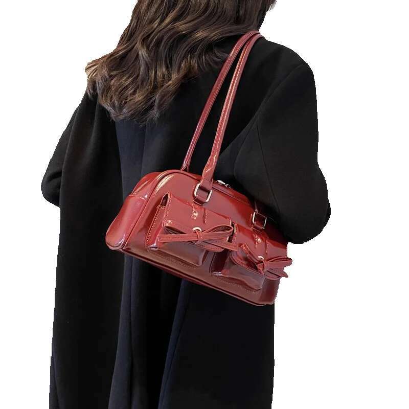 Small high-end single shoulder with high aesthetic value, ballet style bow, summer new women's bag, exquisite and fashionable crossbody bag Free 