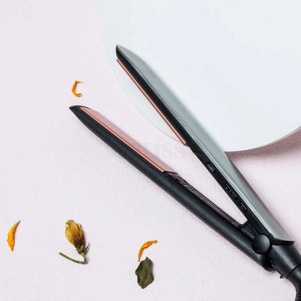 Professional Straightener Curler Negative Ion Hair Flat LCD MCH Heating Fast Roll Straight Curling Iron Corrugation