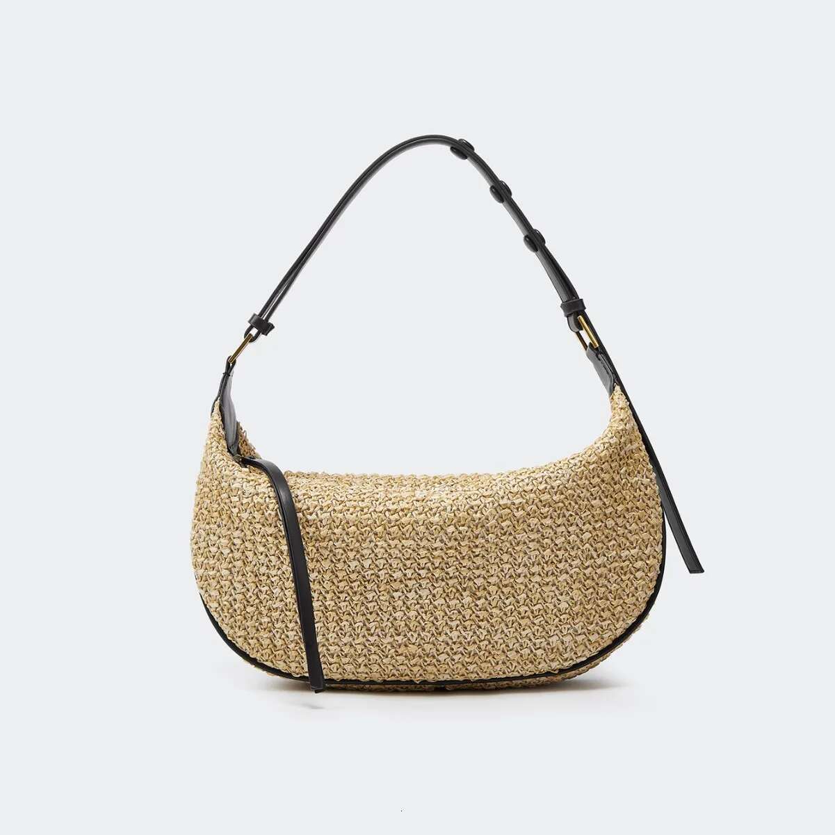 Summer New Women's Shoulder Crossbody Armpit Straw Seaside Beach Travelling Shopper Totes Woven Bag